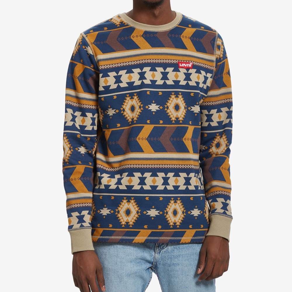 LEVI’S Mens Crewneck Printed Sweatshirt 2XL - Picture 10 of 11